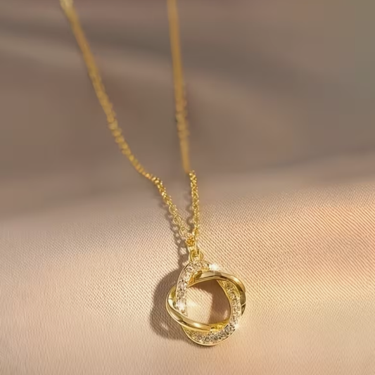 Celeste Twist 18k Gold Plated Necklace