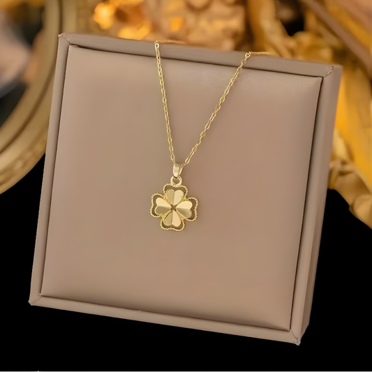 Serene Clover 18k Gold Plated Necklace