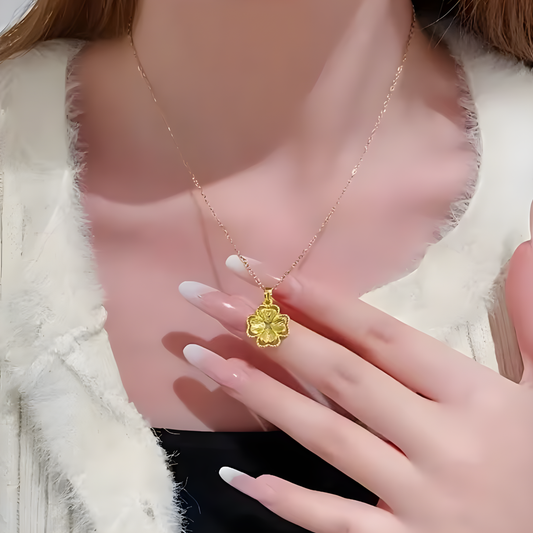 Serene Clover 18k Gold Plated Necklace